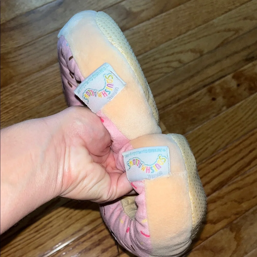 Squishmallows Pink Donut Kids Slippers